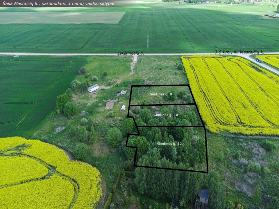 Parduodamas namų valdos sklypas 16,76 arų, Gimtinės g., 8, Čebeliškių k., Alšėnų sen., Kauno rajone.