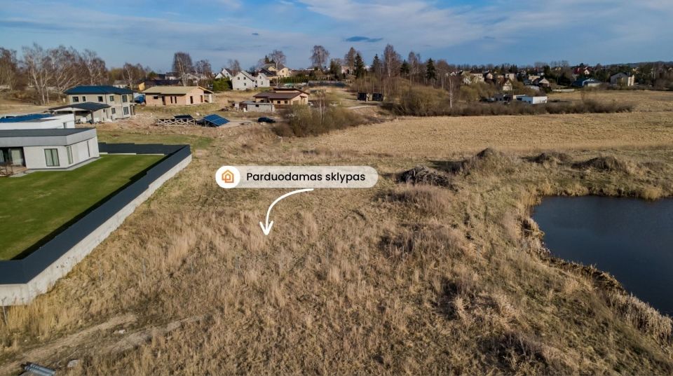 Parduodamas namų valdos sklypas, 18,61 aro, su i&scaron;kastu prūdu &scaron;alia &Scaron;iaulių miesto!