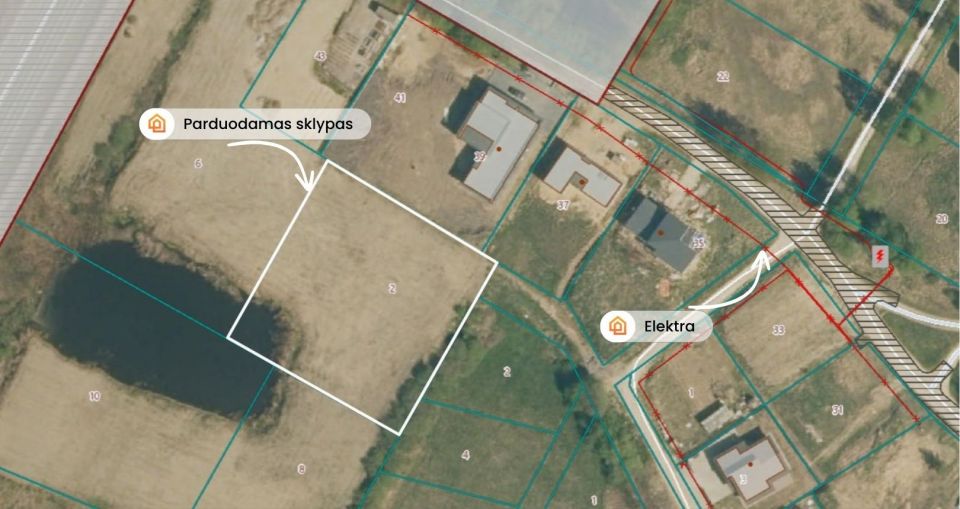 Parduodamas namų valdos sklypas, 18,61 aro, su i&scaron;kastu prūdu &scaron;alia &Scaron;iaulių miesto!