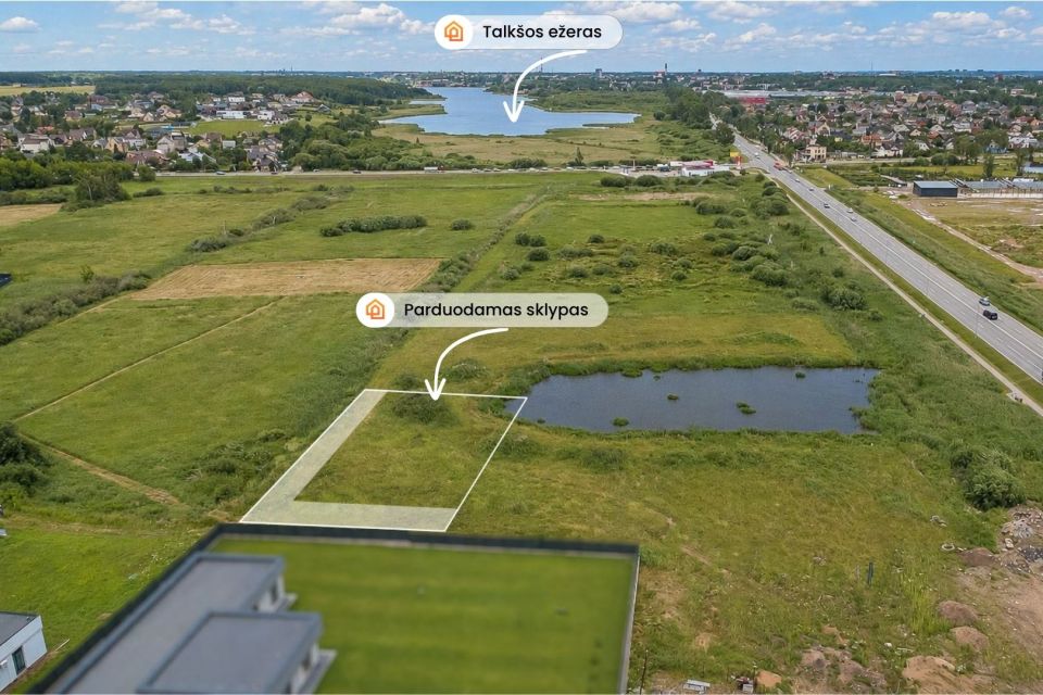 Parduodamas namų valdos sklypas, 18,61 aro, su i&scaron;kastu prūdu &scaron;alia &Scaron;iaulių miesto!