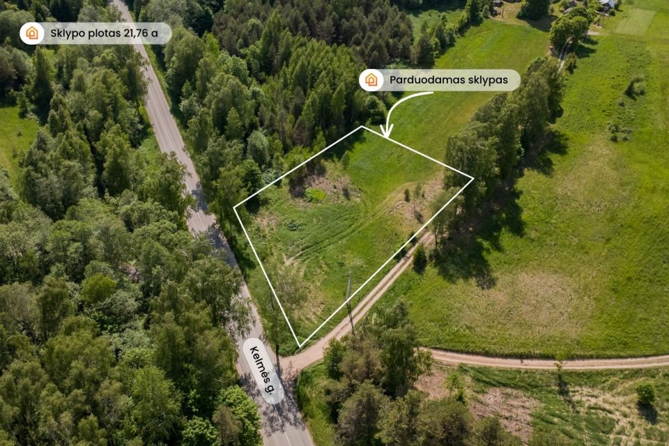 Parduodamas namų valdos sklypas Maskvytės k., Kelmės g. 62A, &Scaron;iaulių r.