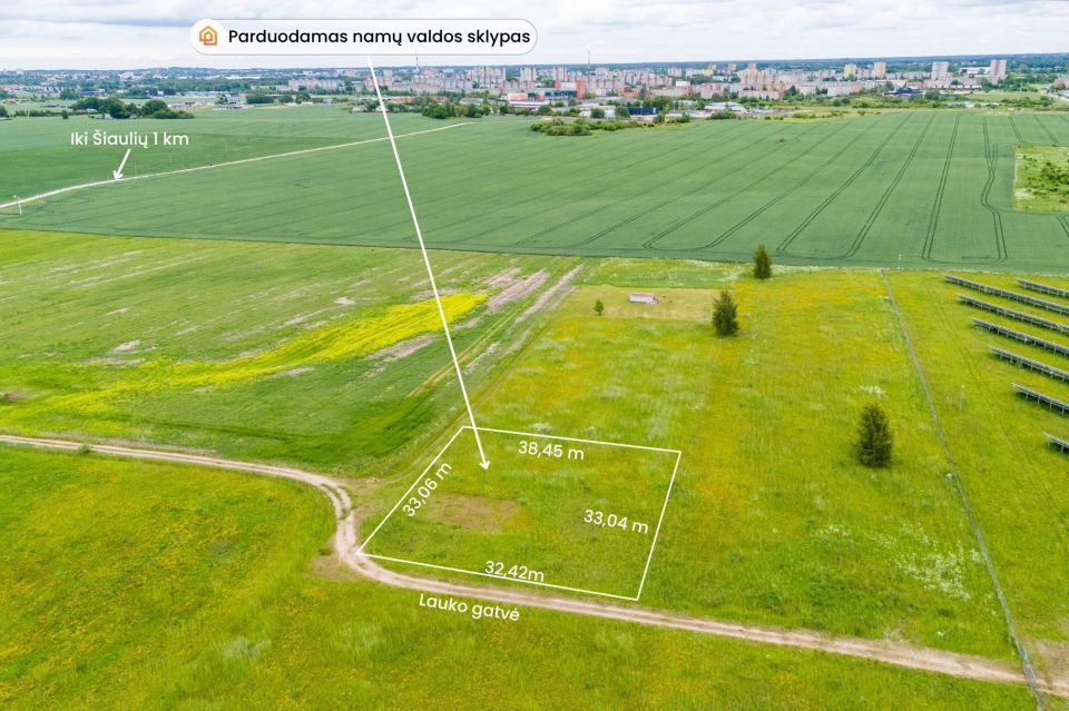 PARDUODAMAS NAMŲ VALDOS SKLYPAS PAITAIČIŲ K., &Scaron;IAULIŲ R.