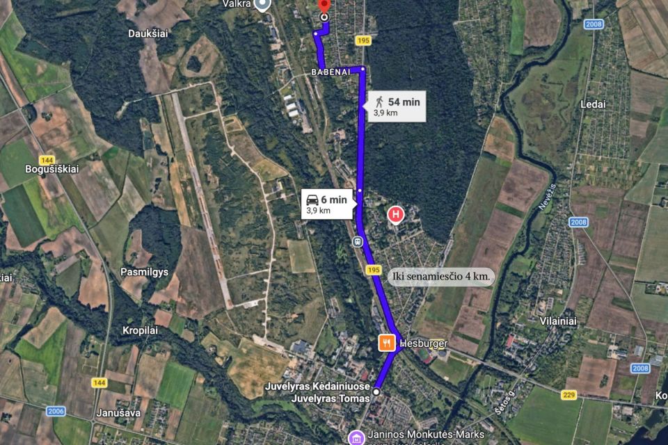 Parduodamas namų valdos žemės sklypas Saulėlydžio g. 34 A, Kėdainiuose
