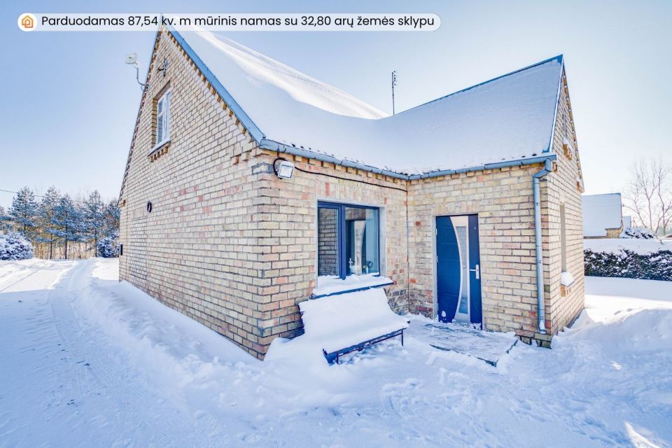 Parduodamas naujai įrengtas namas su erdviu 32,80 arų žemės sklypu Joni&scaron;kio r., Po&scaron;upės k.