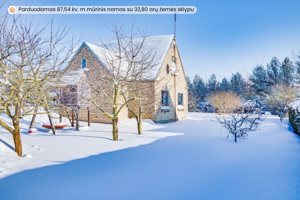 Parduodamas naujai įrengtas namas su erdviu 32,80 arų žemės sklypu Joni&scaron;kio r., Po&scaron;upės k.