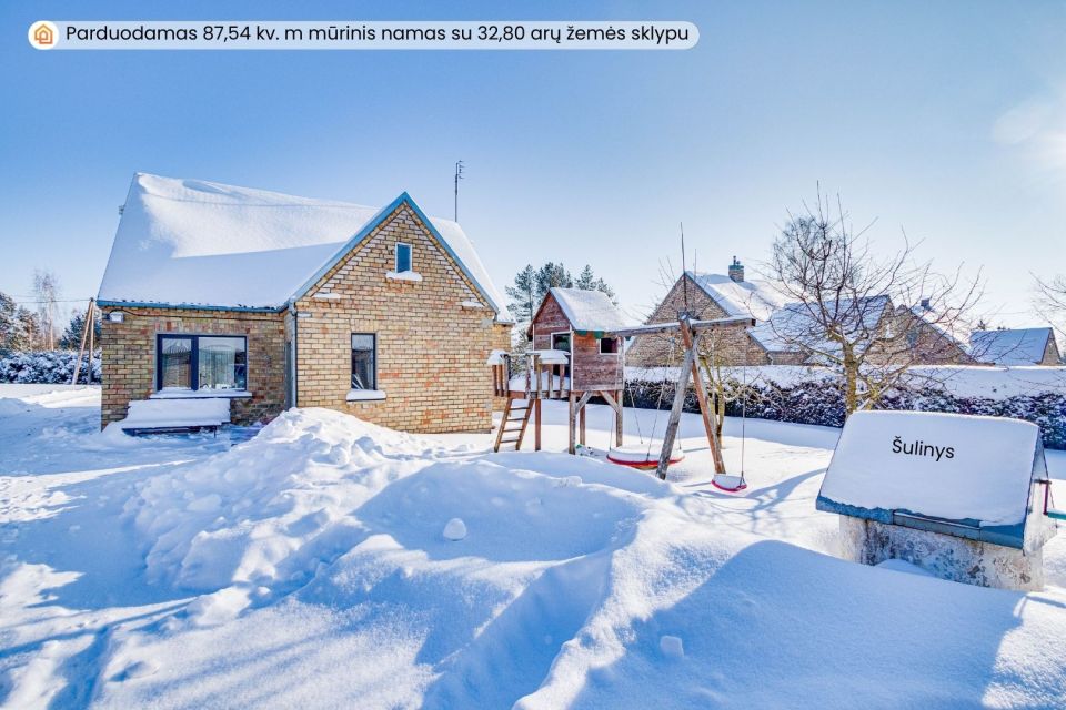 Parduodamas naujai įrengtas namas su erdviu 32,80 arų žemės sklypu Joni&scaron;kio r., Po&scaron;upės k.