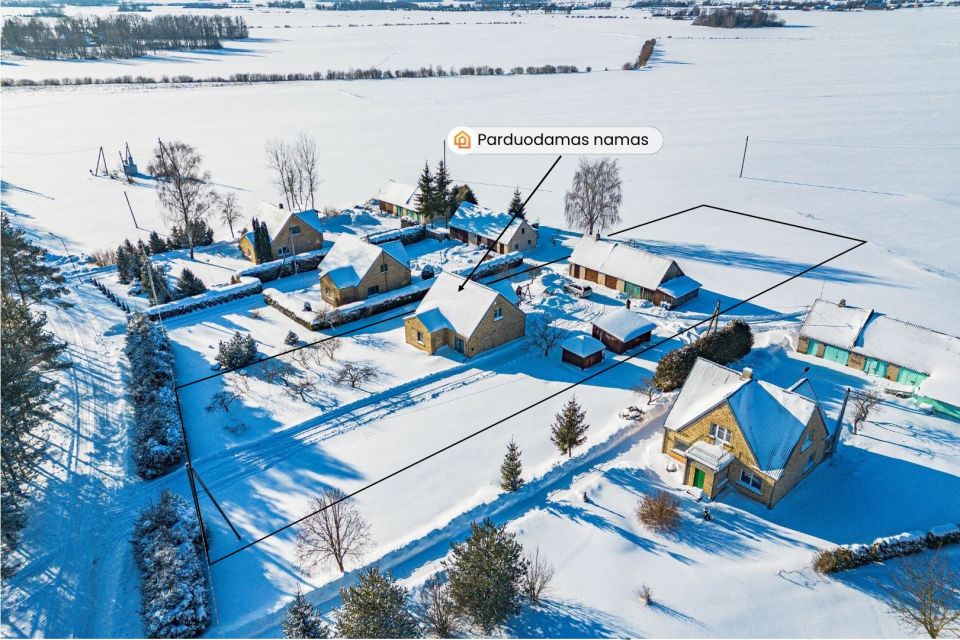 Parduodamas naujai įrengtas namas su erdviu 32,80 arų žemės sklypu Joni&scaron;kio r., Po&scaron;upės k.