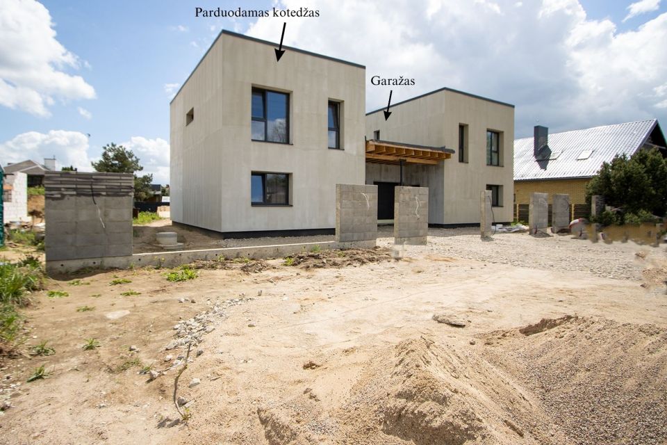 Parduodamas naujos statybos A++ klasės kotedžas Domeikavoje, Serbentų G.