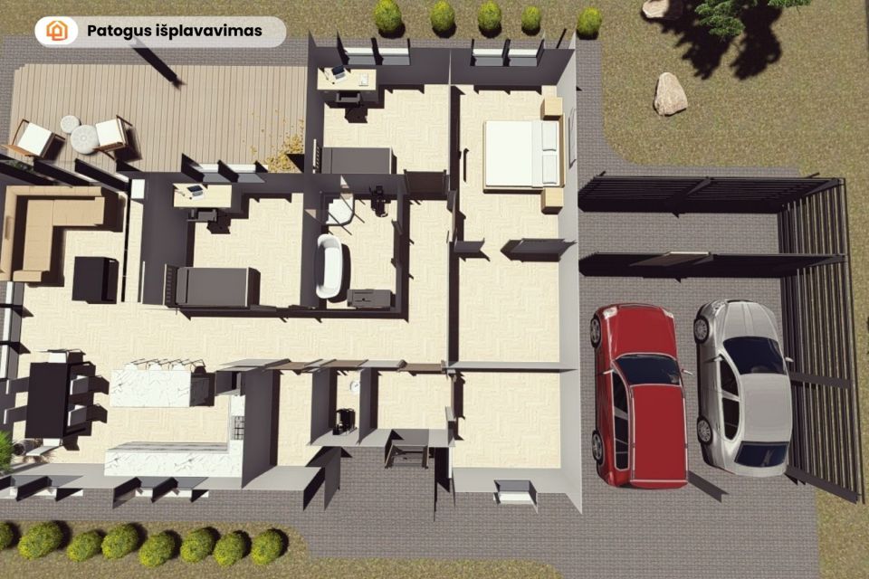 Parduodamas naujos statybos A+ klasės namas Reivyčių seniūnijoje, Reivų g., Mažeikių r.
