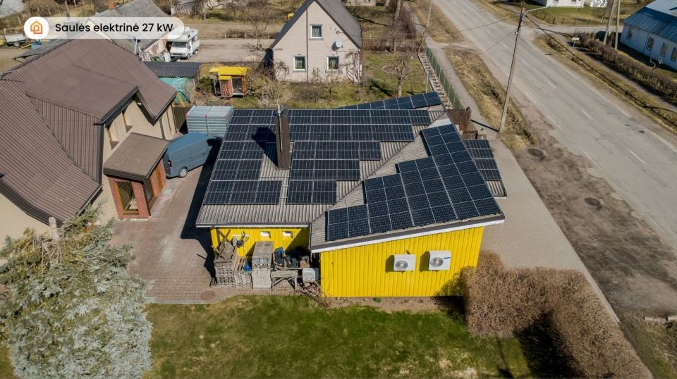 Parduodamas renovuotas gyvenamasis namas su komercinėmis patalpomis Laisvės g. 14, Drąsučiai, &Scaron;iaulių r.