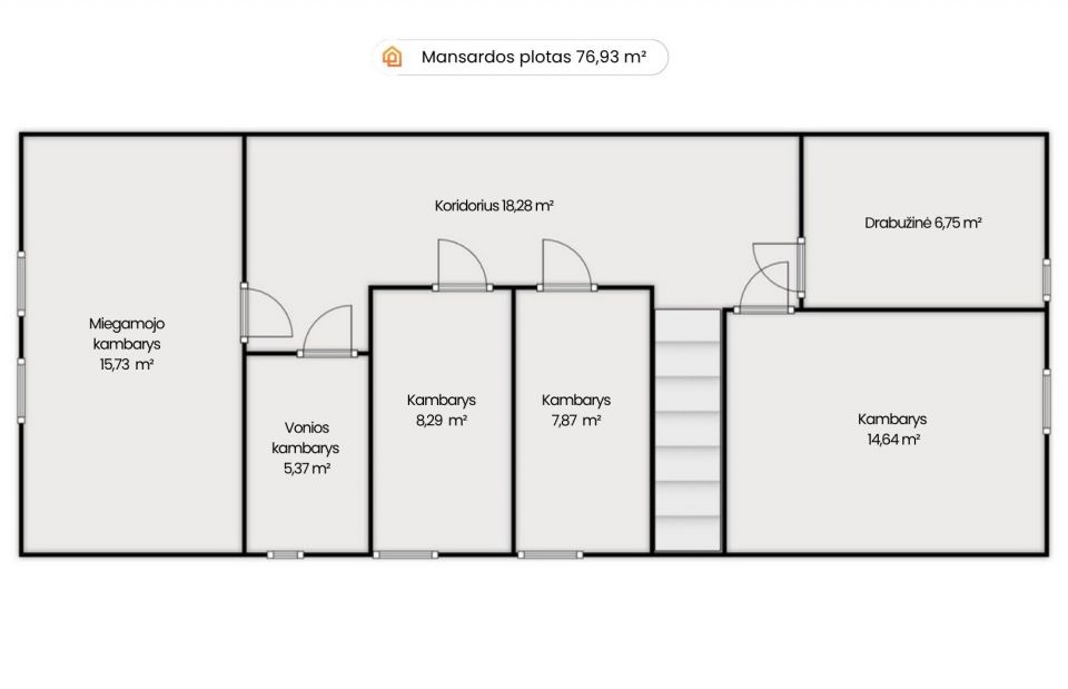 Parduodamas renovuotas gyvenamasis namas su komercinėmis patalpomis Laisvės g. 14, Drąsučiai, &Scaron;iaulių r.