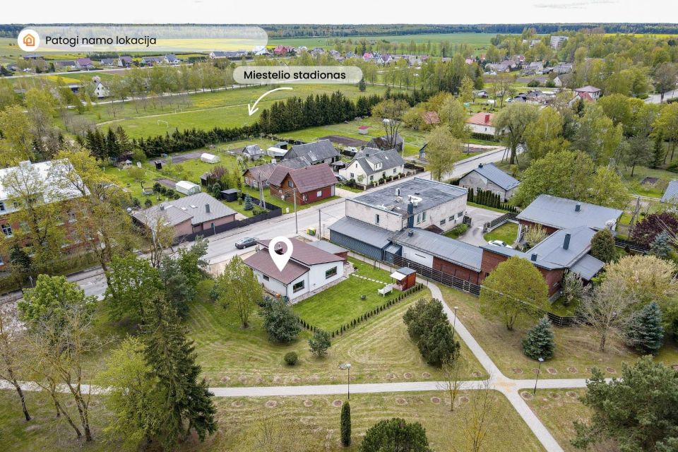 Parduodamas B klasės optimalaus dydžio mūrinis 2018 metų statybos namas Šiaulių r., Gruzdžiuose, S. Dariaus ir S. Girėno g. 36