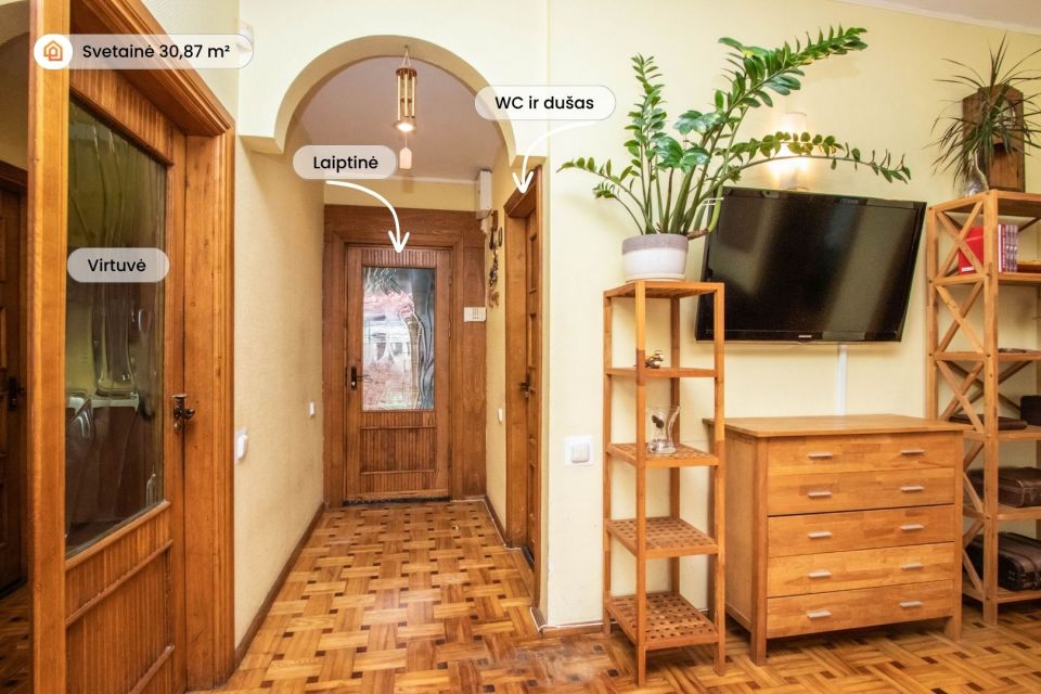 Parduodamas patogaus išplanavimo namas šalia miesto centro – S. Daukanto g. 65, Šiauliuose
