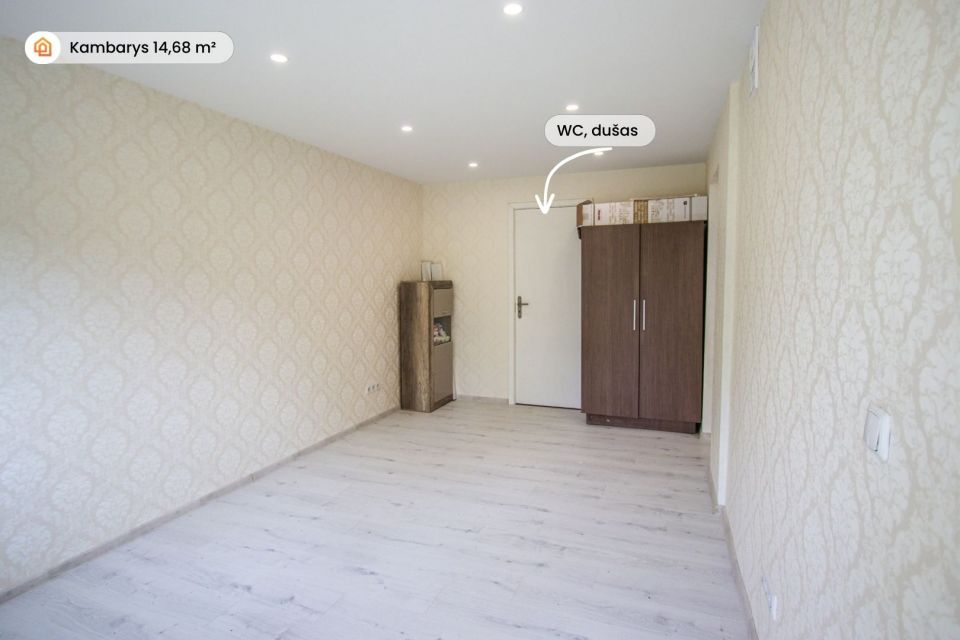 Parduodamas perplanuotas ir suremontuotas 2 k. butas A. Vai&scaron;vilos g., Plungės mieste