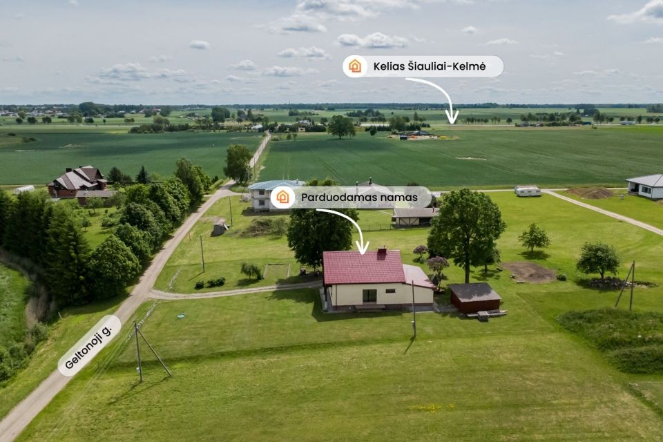 Parduodamas pilnai įrengtas gyvenamasis namas Pailių k., Geltonoji g. 15, &Scaron;iaulių r.