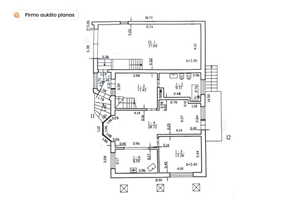 Parduodamas pilnai įrengtas gyvenamasis namas Pailių k., Geltonoji g. 15, &Scaron;iaulių r.