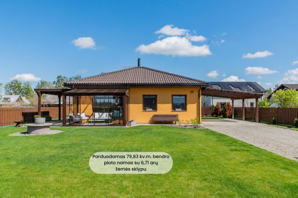 Parduodamas pilnai įrengtas gyvenamasis namas  Rožių g. 55, Toliočiuose,  &Scaron;iaulių r.