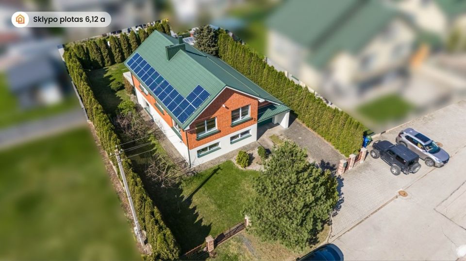 Parduodamas pilnai įrengtas mūrinis namas Šiauliuose, ramioje Eglyno gatvėje