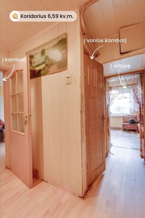 Parduodamas prie Rėkyvos ežero 1-no kambario butas Mechanikų g. 15,  Rėkyvos mikrorajone, Šiaulių mieste