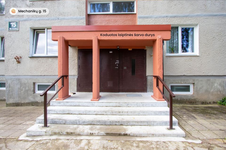 Parduodamas prie Rėkyvos ežero 1-no kambario butas Mechanikų g. 15,  Rėkyvos mikrorajone, Šiaulių mieste