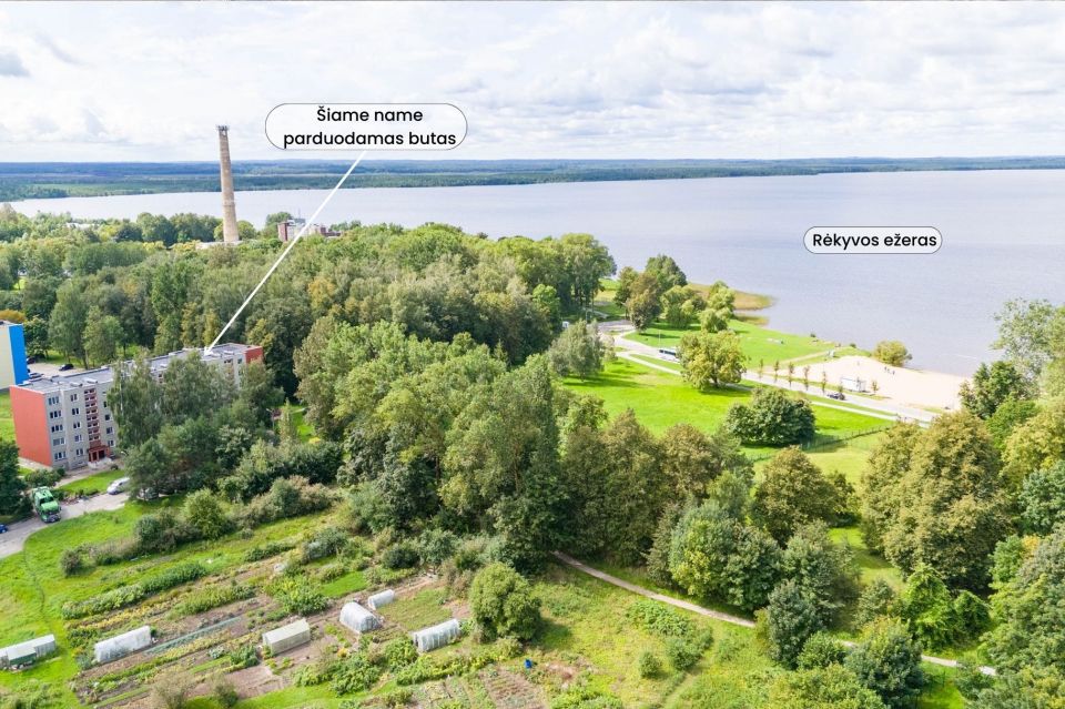 Parduodamas prie Rėkyvos ežero 1-no kambario butas Mechanikų g. 15,  Rėkyvos mikrorajone, Šiaulių mieste