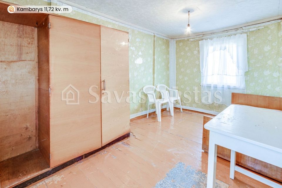 Parduodamas rąstinis namas su 6,37 arų žemės sklypu Kalnų g., Kelmėje