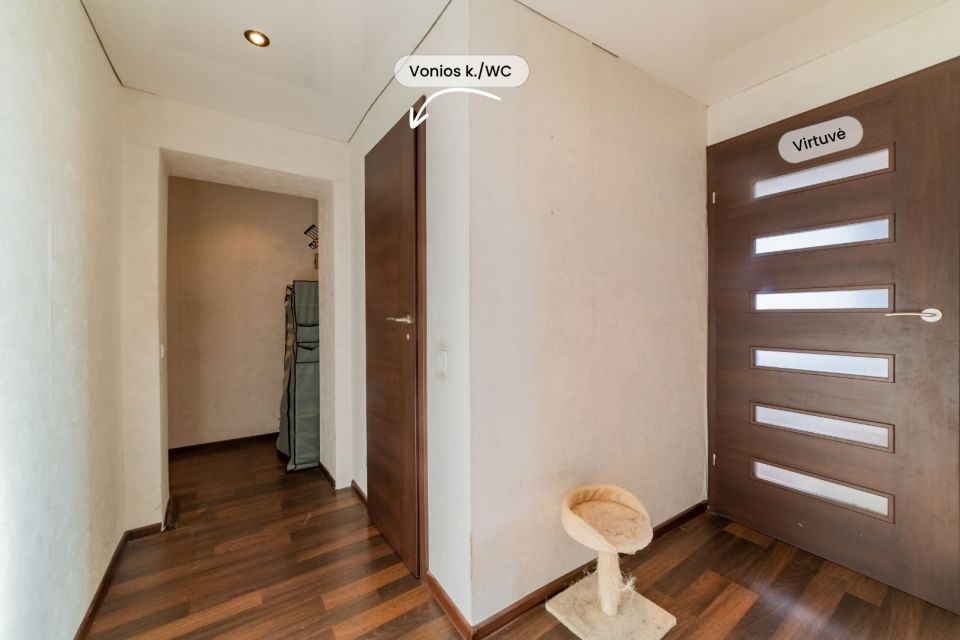 Parduodamas renovuotame name 2 kambarių butas Draugystės pr. 13, &Scaron;iauliuose