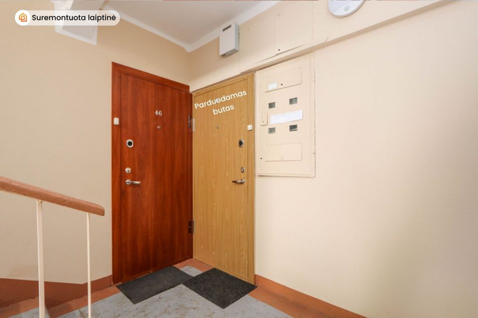 Parduodamas renovuotame name, po kapitalinio remonto šiuolaikiško interjero 1 kambario butas, Tilžės g. 40, Šiauliuose