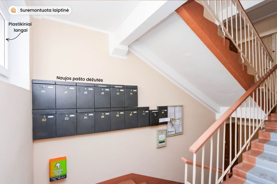 Parduodamas renovuotame name, po kapitalinio remonto šiuolaikiško interjero 1 kambario butas, Tilžės g. 40, Šiauliuose