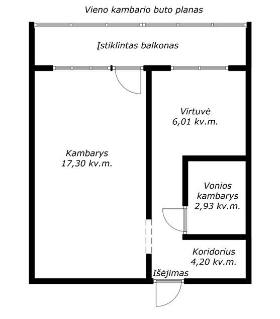Parduodamas renovuotame name, po kapitalinio remonto šiuolaikiško interjero 1 kambario butas, Tilžės g. 40, Šiauliuose