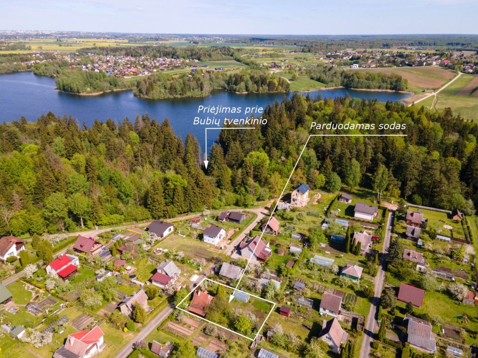 Parduodamas ekologiškas rąstinis sodo namas su molinių čerpių stogo danga SB „Žalieji gervėnai“ , Vyturių g. 28, Gervėnų k., Šiaulių r.