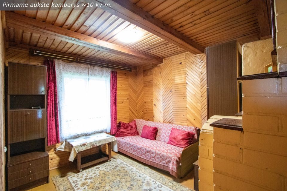 Parduodamas ekologiškas rąstinis sodo namas su molinių čerpių stogo danga SB „Žalieji gervėnai“ , Vyturių g. 28, Gervėnų k., Šiaulių r.