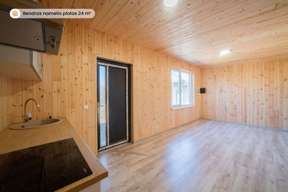Parduodamas šiuolaikiškas, modernus ir taupus A++ klasės naujos statybos namas su svečių nameliu Tauro g. 2, Šiauliuose