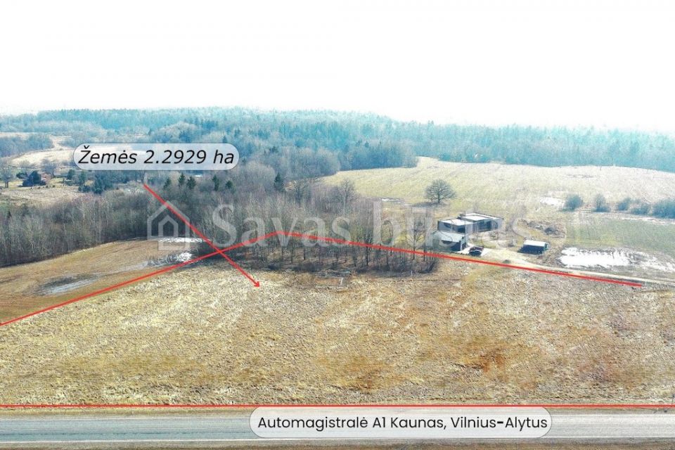 Parduodamas sklypas su namo projektu Kai&scaron;iadorių raj., Pavuolio km.