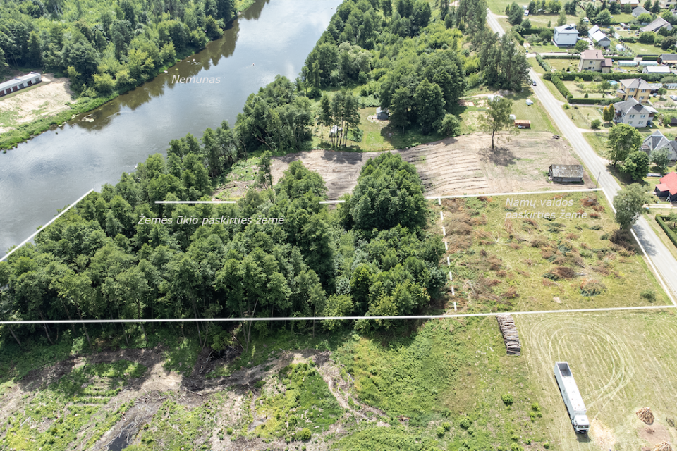 Parduodamas sklypas su Nemuno pakrante Druskininkų sav., Liepalingio sen., Gailiūnų k.