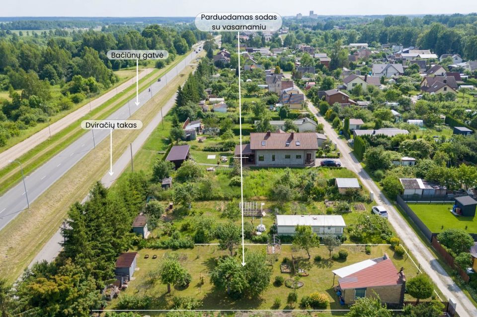 Parduodamas sodo sklypas su mūriniu 20,77 kv. m sodo nameliu Rėkyvos sodų 4-oji g. 29, &Scaron;iaulių mieste.