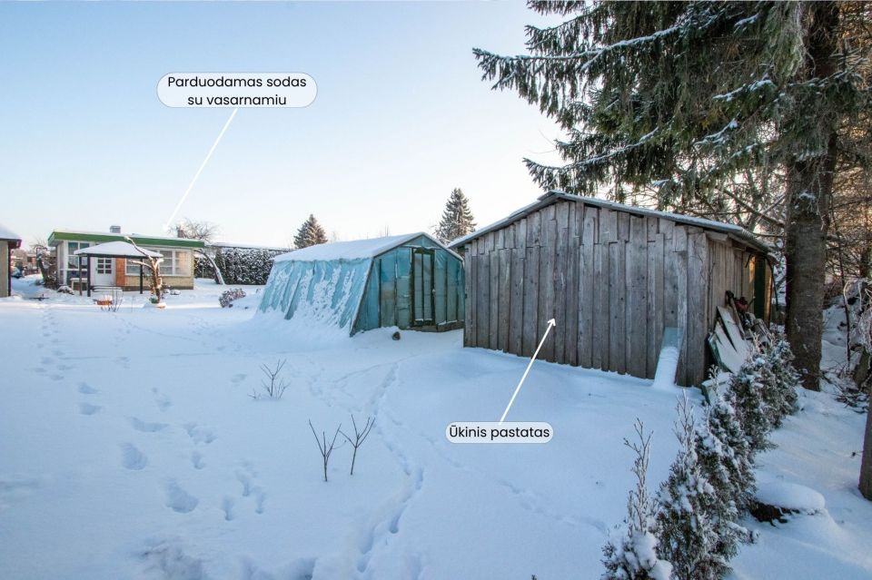 Parduodamas sodo sklypas su mūriniu vasarnamiu &Scaron;iauliuose, Pavasario sodų 1-oji g. 11