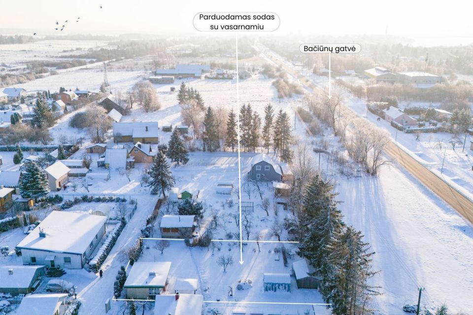 Parduodamas sodo sklypas su mūriniu vasarnamiu &Scaron;iauliuose, Pavasario sodų 1-oji g. 11