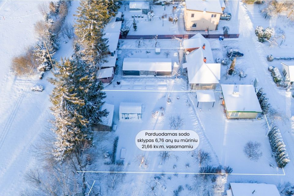 Parduodamas sodo sklypas su mūriniu vasarnamiu &Scaron;iauliuose, Pavasario sodų 1-oji g. 11