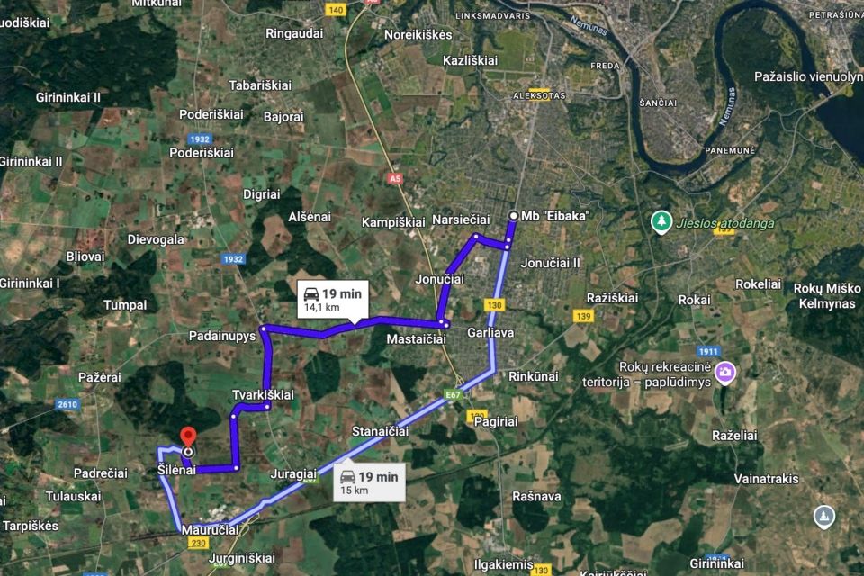 Parduodama sodyba su 3,35 ha. žemės sklypu, Prienų r., &Scaron;ilėnų k., Mi&scaron;ko g.
