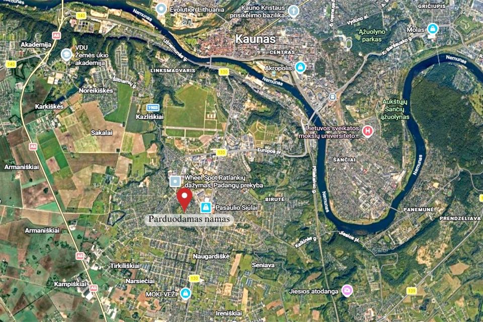 Parduodamas solidus, i&scaron;skirtinio charakterio dviejų auk&scaron;tų mūrinis namas prestižinėje Kauno vietoje &ndash; Aleksote, &Scaron;unskų gatvėje.