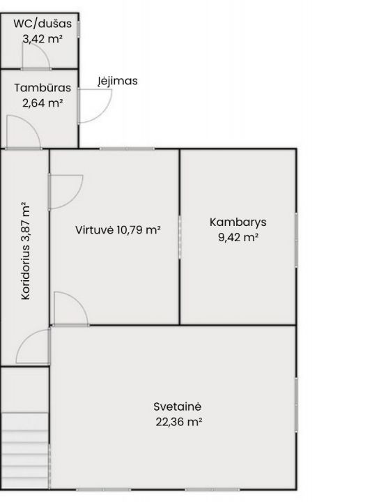 Parduodamas sublokuotas gyvenamasis namas V. Mykolaičio-Putino g., Mažeikiuose