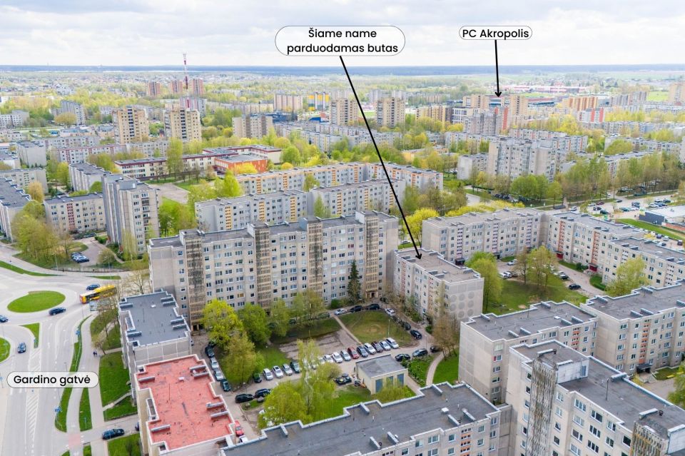 Parduodamas suremontuotas 1 kambario butas Gardino g. 25, Šiauliuose
