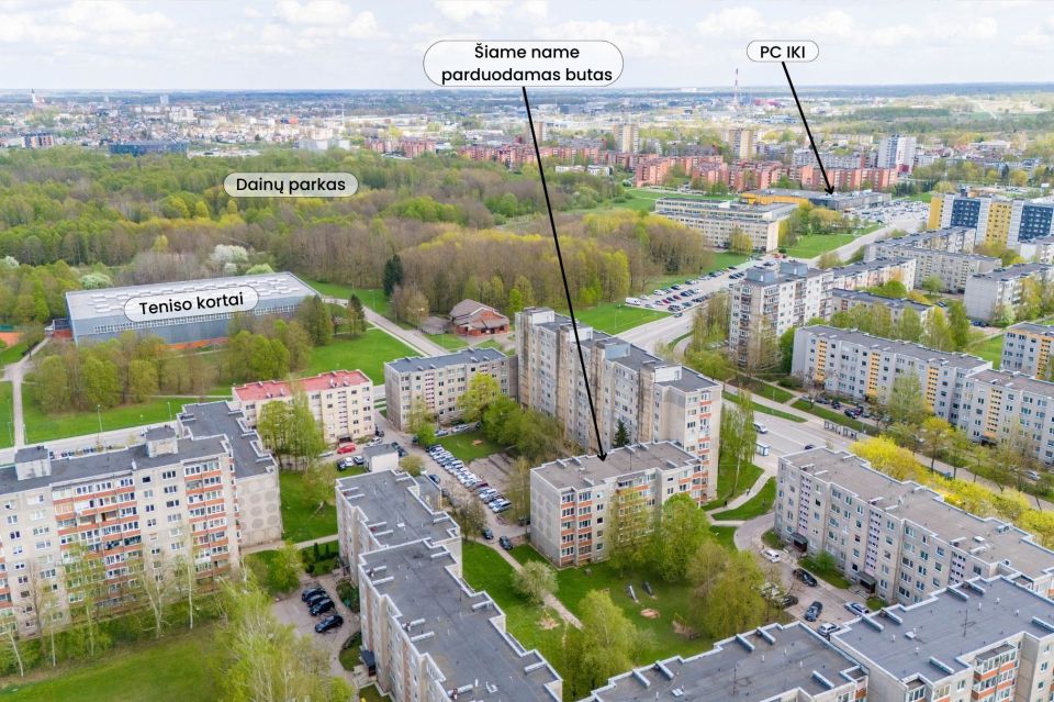 Parduodamas suremontuotas 1 kambario butas Gardino g. 25, Šiauliuose