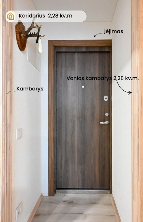 Parduodamas suremontuotas 1 kambario butas &Scaron;ilutėje, Dariaus ir Girėno g. 20