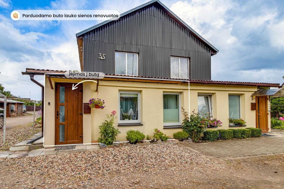 Parduodamas suremontuotas 1 kambario butas Telšiuose, Luokės g. 35
