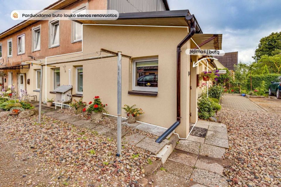 Parduodamas suremontuotas 1 kambario butas Telšiuose, Luokės g. 35