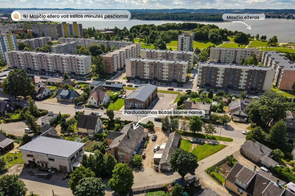 Parduodamas suremontuotas 1 kambario butas Telšiuose, Luokės g. 35