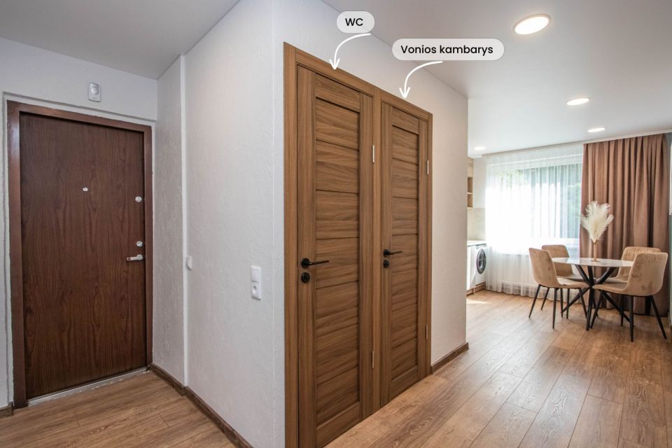 Parduodamas suremontuotas 2 kambarių butas, Dainų g. 44, Šiaulių mieste