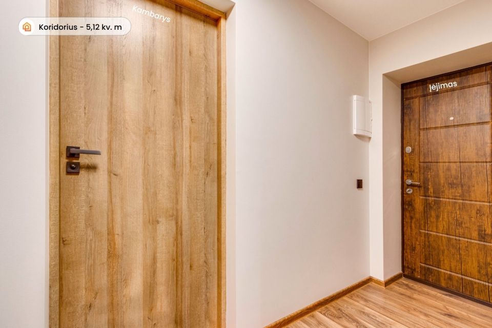 Parduodamas suremontuotas 2 kambarių butas Kelmėje, Birutės g. 2
